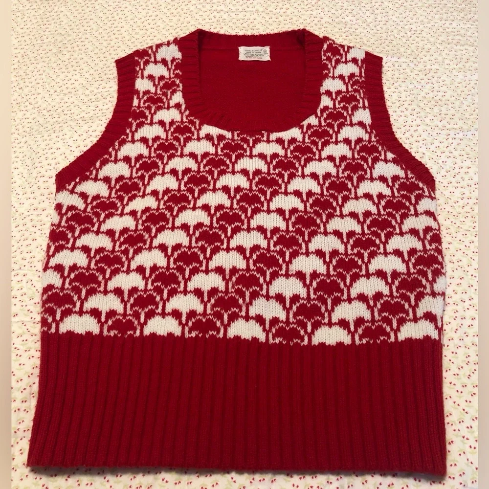 Vintage women’s pullover knit sweater vest size medium - Picture 5 of 5